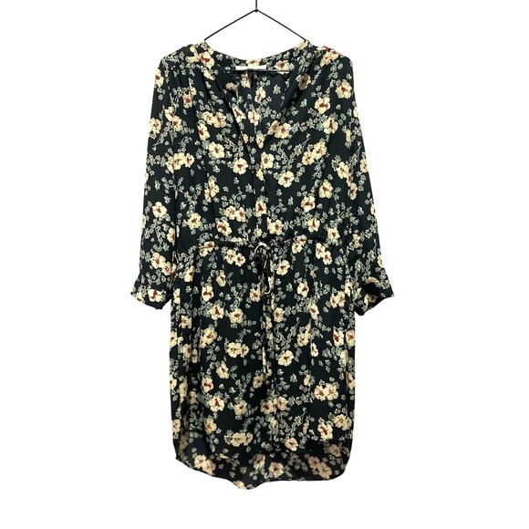 Daniel Rainn Women's V-neck Floral Dress Sz L Boho Casual - Picture 1 of 8